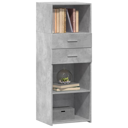vidaXL Highboard Concrete Grey 45x42,5x124 cm Engineered Wood