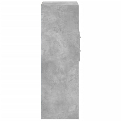 vidaXL Highboard Concrete Grey 45x42,5x124 cm Engineered Wood