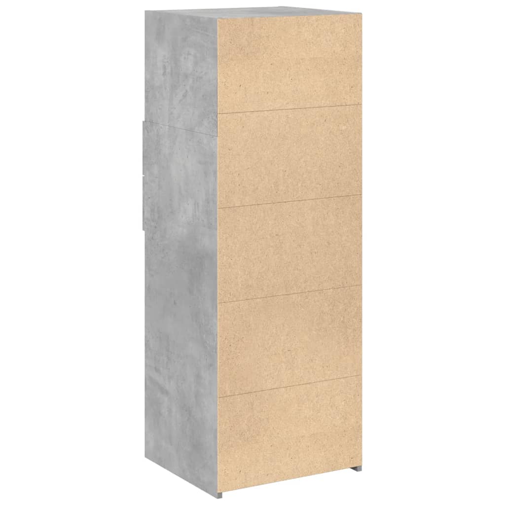 vidaXL Highboard Concrete Grey 45x42,5x124 cm Engineered Wood