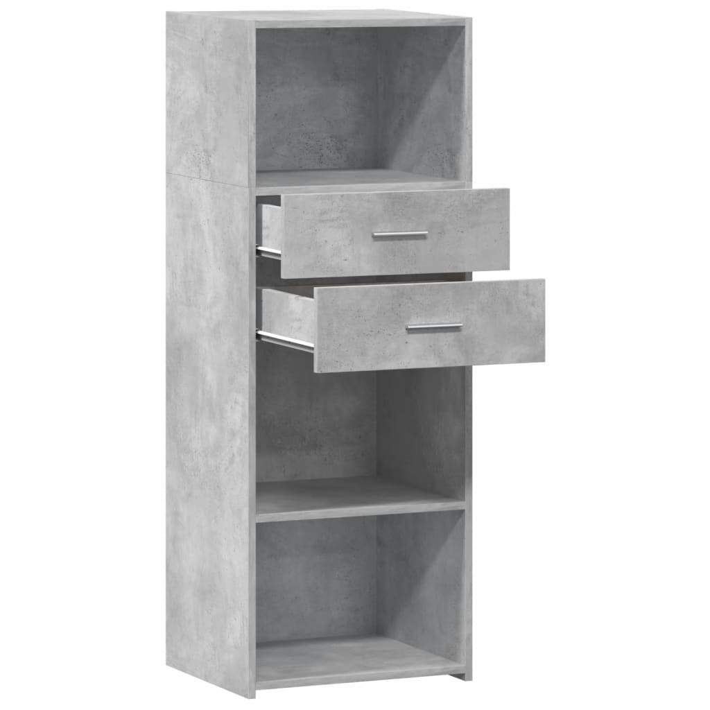vidaXL Highboard Concrete Grey 45x42,5x124 cm Engineered Wood