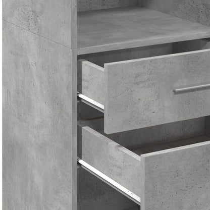 vidaXL Highboard Concrete Grey 45x42,5x124 cm Engineered Wood