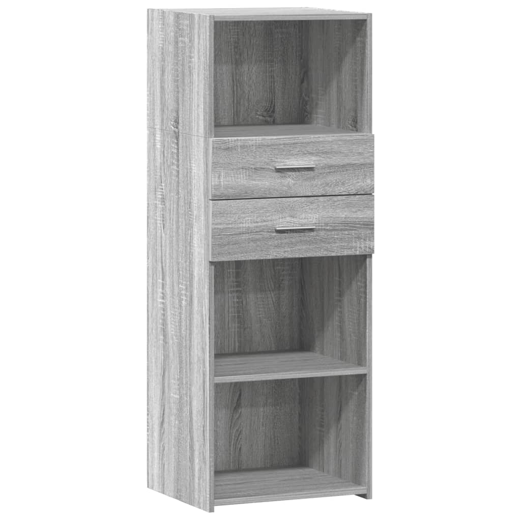 vidaXL Highboard Grey Sonoma 45x42,5x124 cm Engineered Wood
