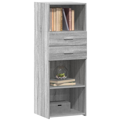 vidaXL Highboard Grey Sonoma 45x42,5x124 cm Engineered Wood