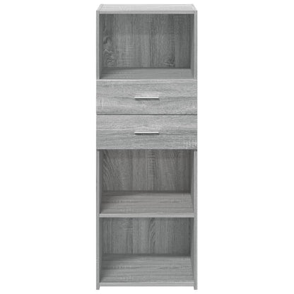 vidaXL Highboard Grey Sonoma 45x42,5x124 cm Engineered Wood