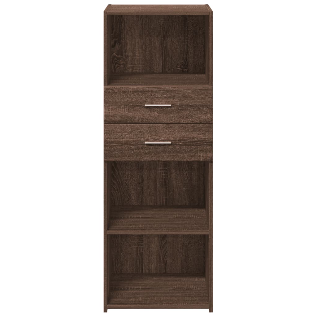 vidaXL Highboard Brown Oak 45x42,5x124 cm Engineered Wood