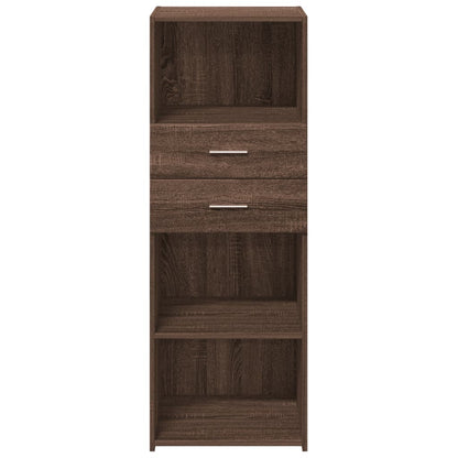 vidaXL Highboard Brown Oak 45x42,5x124 cm Engineered Wood