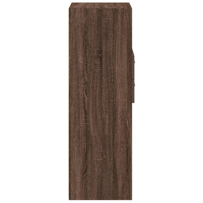 vidaXL Highboard Brown Oak 45x42.5x124 cm Engineered Wood
