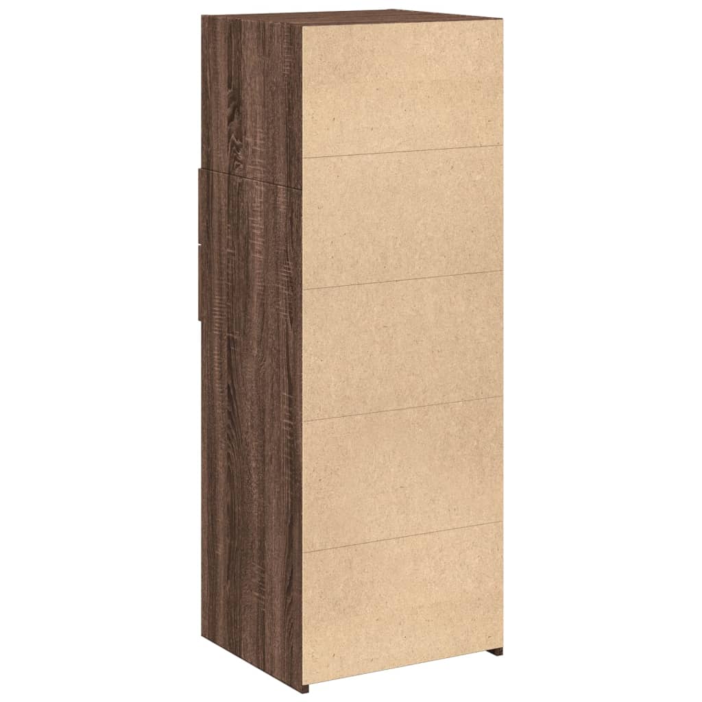 vidaXL Highboard Brown Oak 45x42,5x124 cm Engineered Wood
