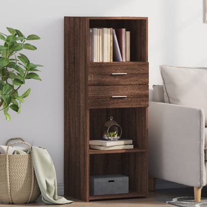 vidaXL Highboard Brown Oak 45x42,5x124 cm Engineered Wood