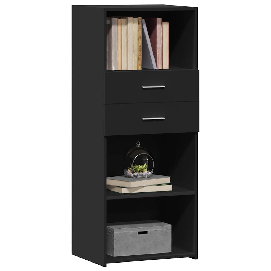 vidaXL Highboard Black 50x42,5x124 cm Engineered Wood