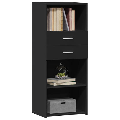 vidaXL Highboard Black 50x42,5x124 cm Engineered Wood