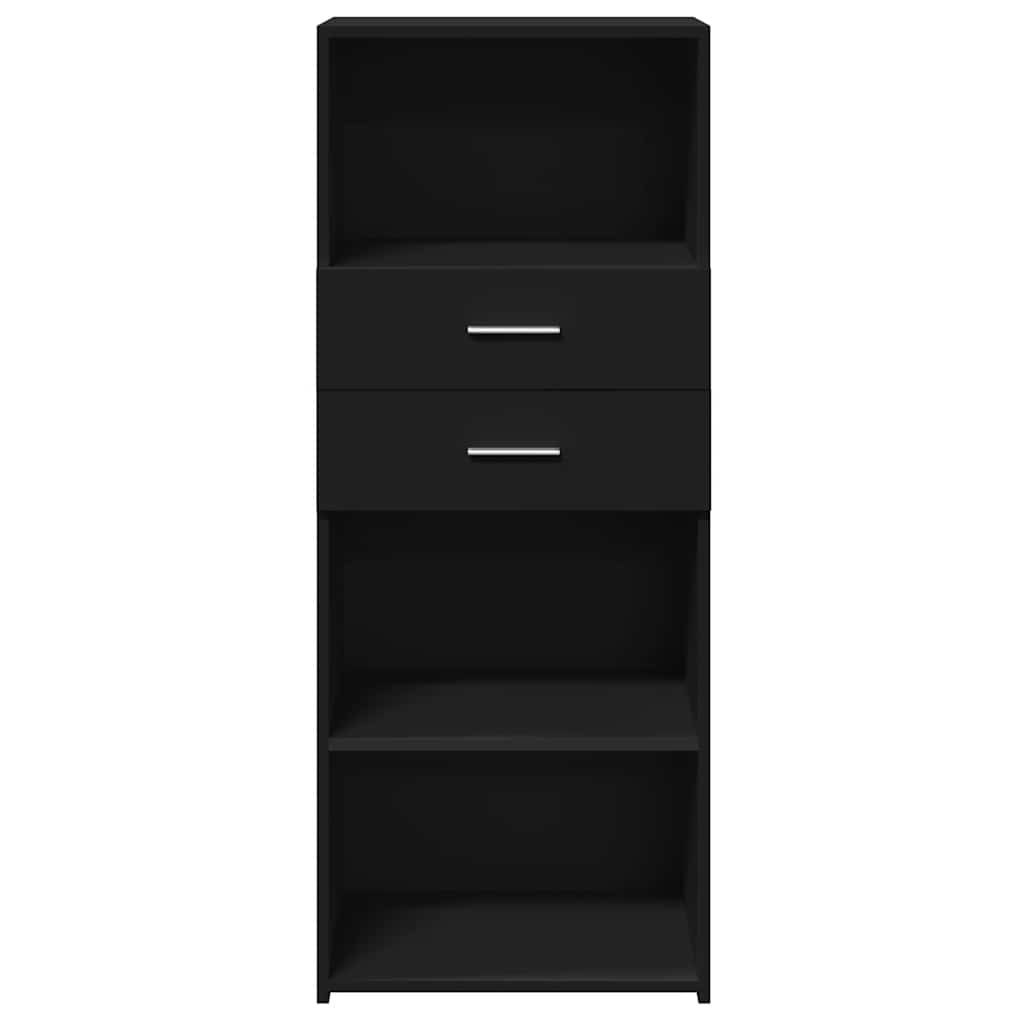 vidaXL Highboard Black 50x42,5x124 cm Engineered Wood