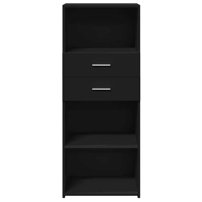 vidaXL Highboard Black 50x42,5x124 cm Engineered Wood