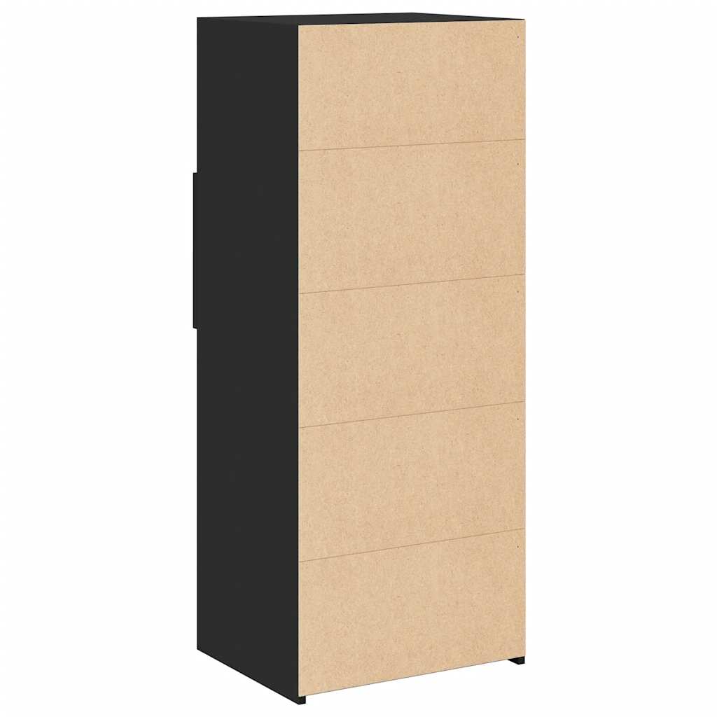 vidaXL Highboard Black 50x42,5x124 cm Engineered Wood
