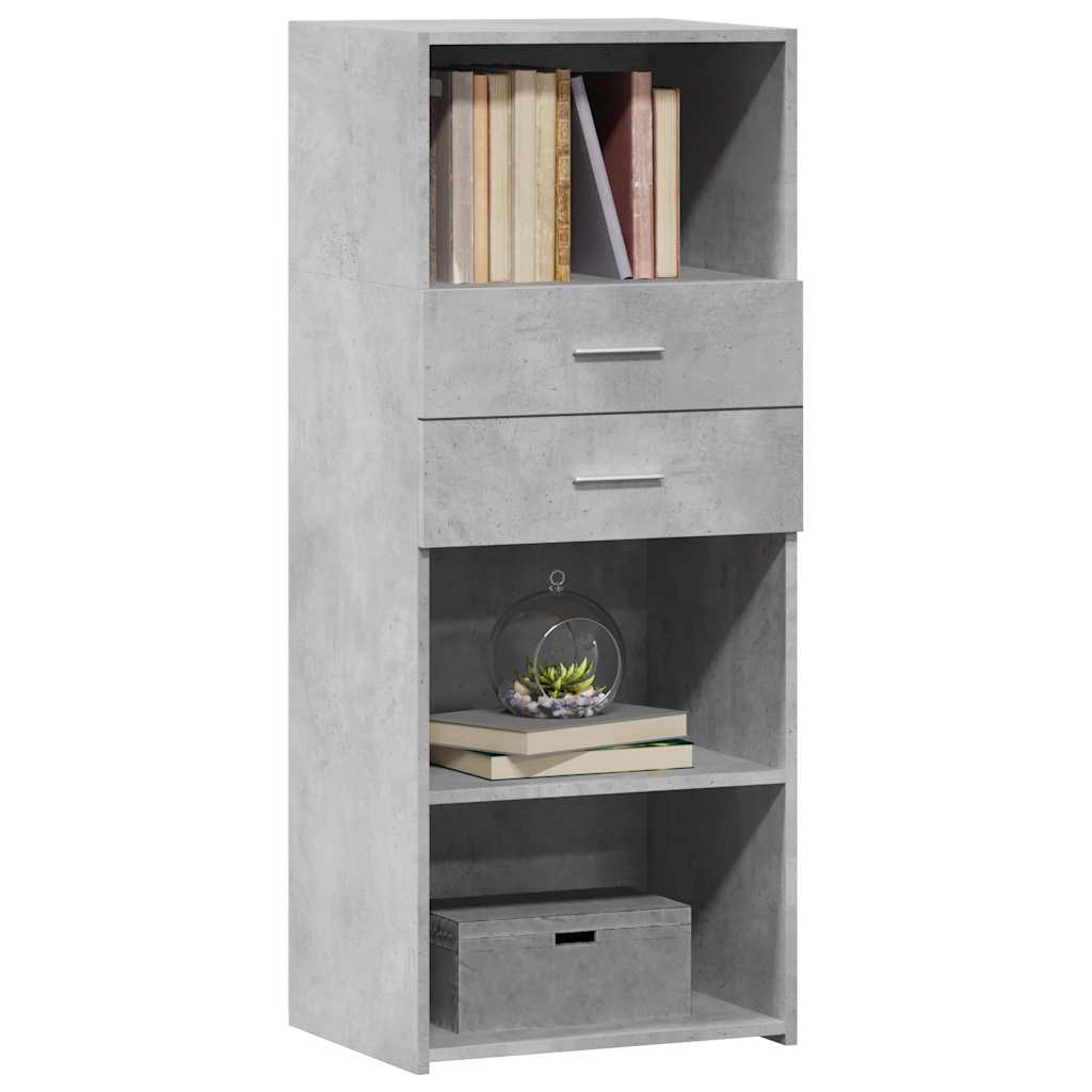 vidaXL Highboard Concrete Grey 50x42,5x124 cm Engineered Wood