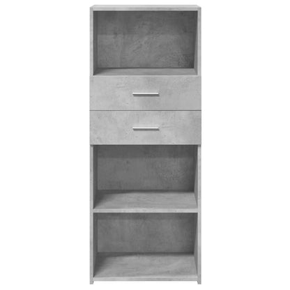 vidaXL Highboard Concrete Grey 50x42,5x124 cm Engineered Wood
