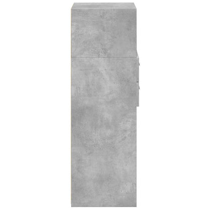 vidaXL Highboard Concrete Grey 50x42,5x124 cm Engineered Wood