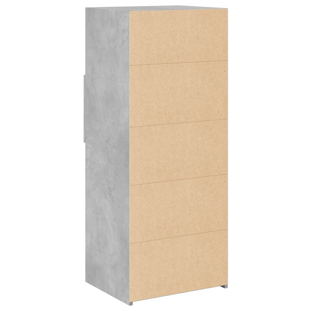 vidaXL Highboard Concrete Grey 50x42,5x124 cm Engineered Wood
