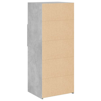 vidaXL Highboard Concrete Grey 50x42,5x124 cm Engineered Wood