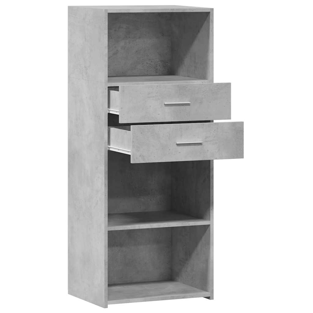 vidaXL Highboard Concrete Grey 50x42,5x124 cm Engineered Wood