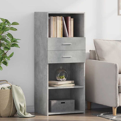 vidaXL Highboard Concrete Grey 50x42,5x124 cm Engineered Wood