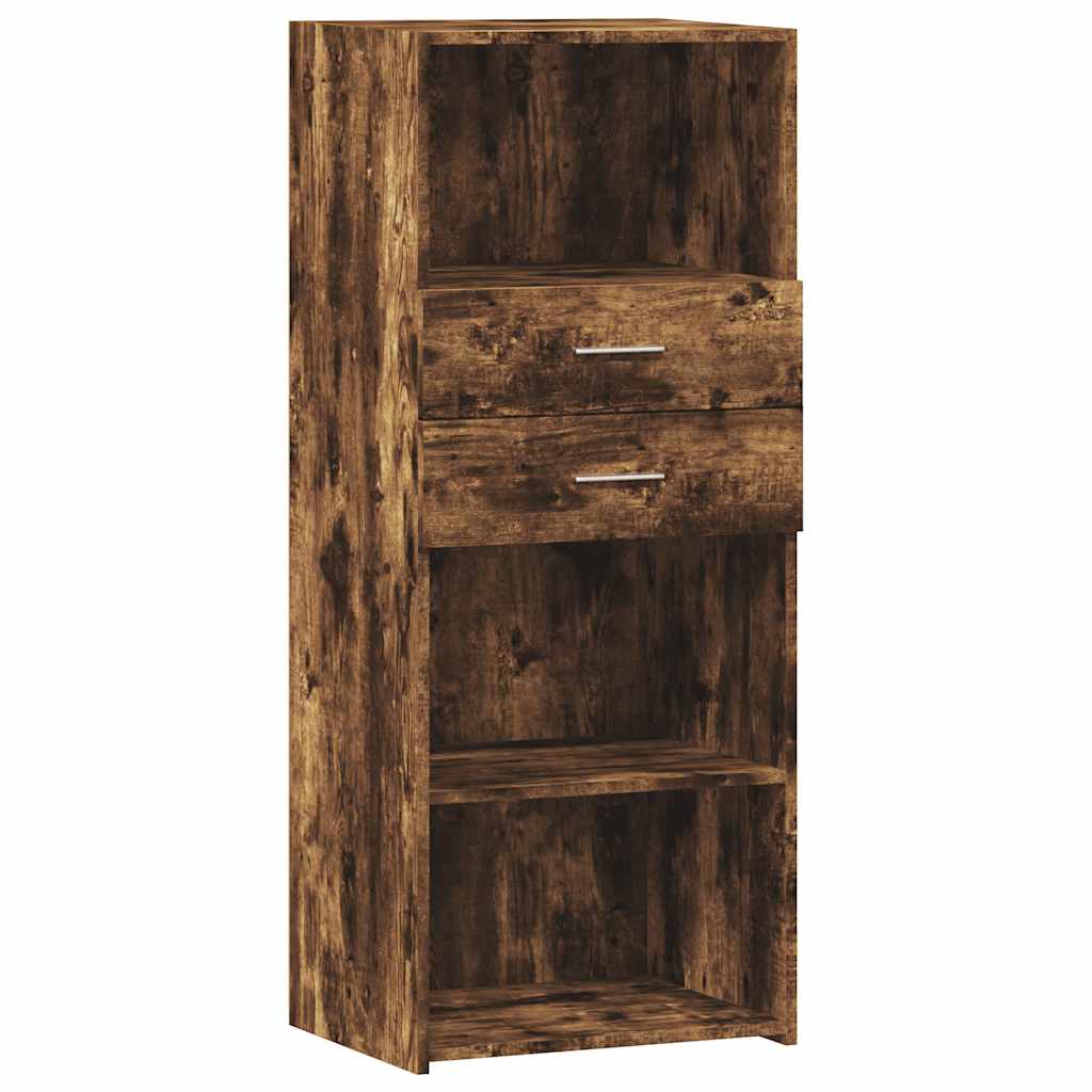 vidaXL Highboard Smoked Oak 50x42,5x124 cm Engineered Wood