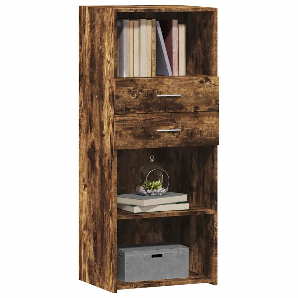 vidaXL Highboard Smoked Oak 50x42,5x124 cm Engineered Wood