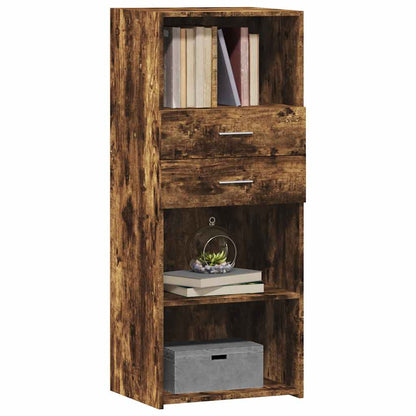 vidaXL Highboard Smoked Oak 50x42,5x124 cm Engineered Wood