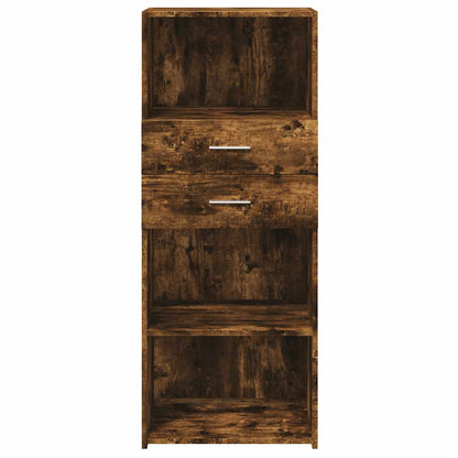 vidaXL Highboard Smoked Oak 50x42,5x124 cm Engineered Wood