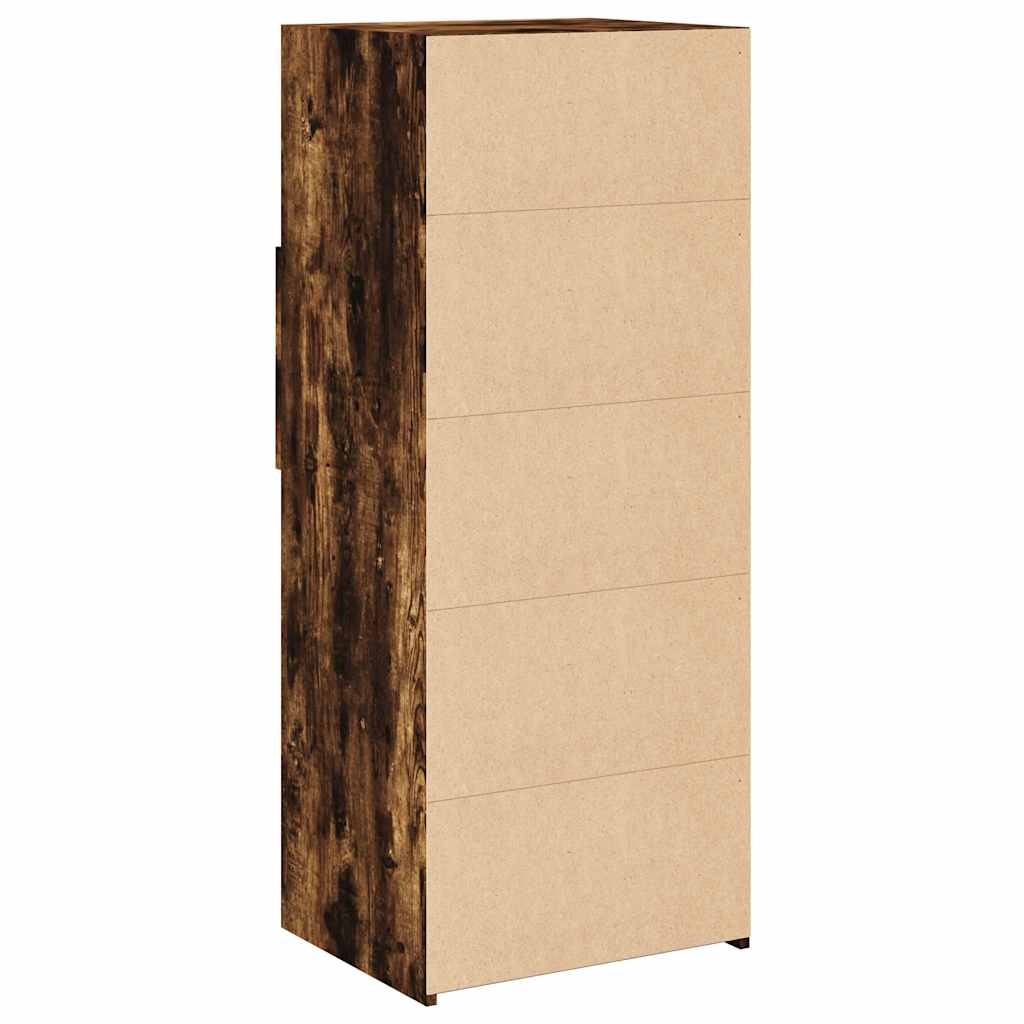 vidaXL Highboard Smoked Oak 50x42,5x124 cm Engineered Wood