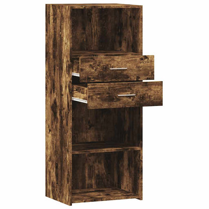 vidaXL Highboard Smoked Oak 50x42,5x124 cm Engineered Wood