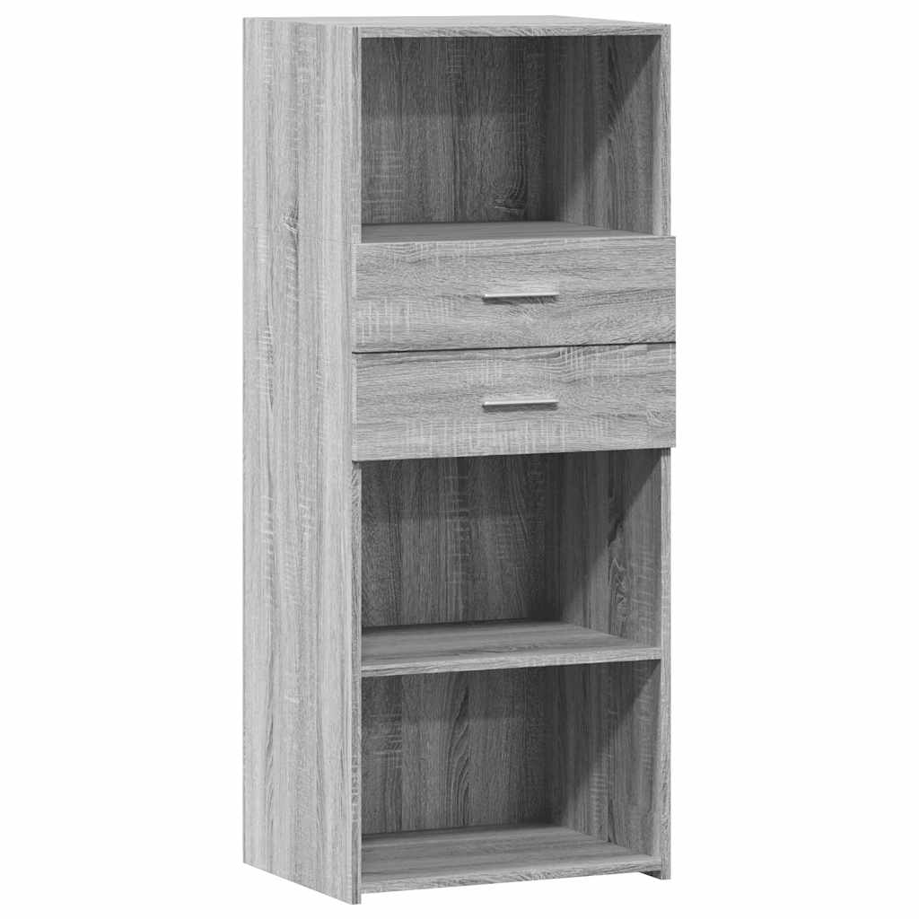 vidaXL Highboard Grey Sonoma 50x42,5x124 cm Engineered Wood