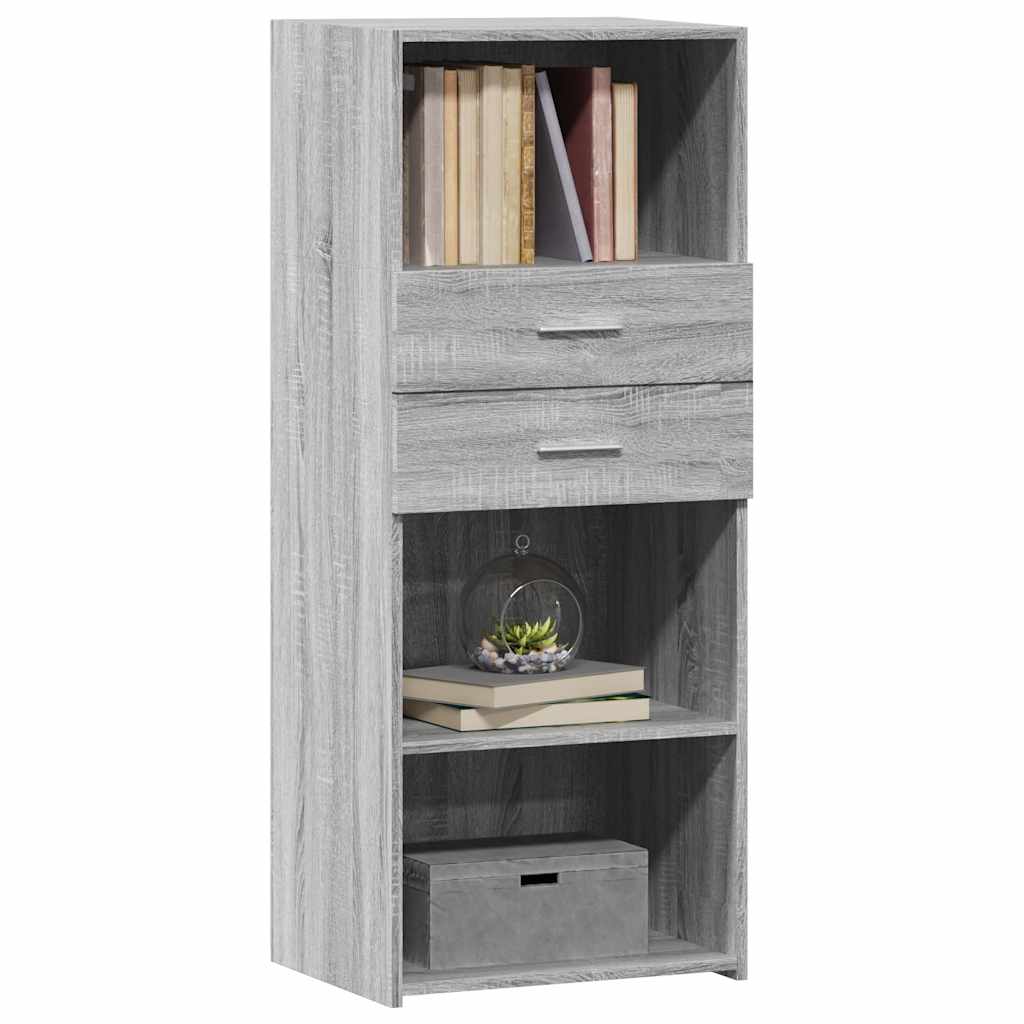 vidaXL Highboard Grey Sonoma 50x42,5x124 cm Engineered Wood