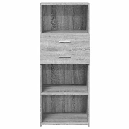 vidaXL Highboard Grey Sonoma 50x42,5x124 cm Engineered Wood