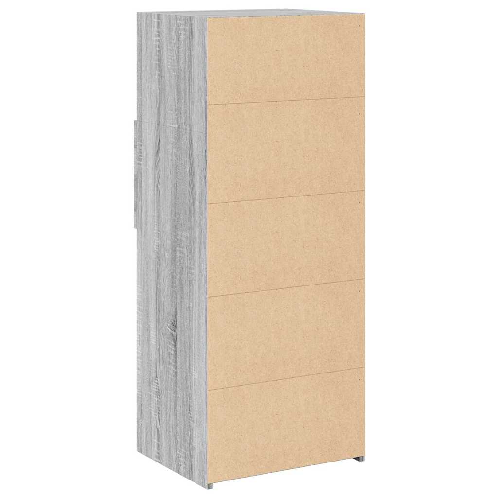 vidaXL Highboard Grey Sonoma 50x42,5x124 cm Engineered Wood