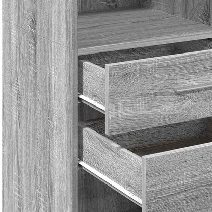 vidaXL Highboard Grey Sonoma 50x42,5x124 cm Engineered Wood