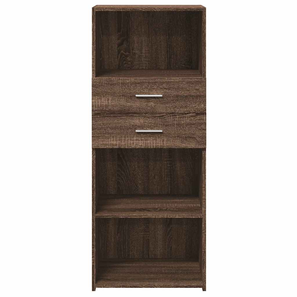vidaXL Highboard Brown Oak 50x42,5x124 cm Engineered Wood