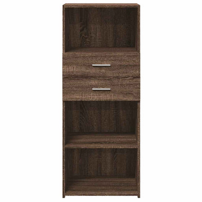 vidaXL Highboard Brown Oak 50x42,5x124 cm Engineered Wood