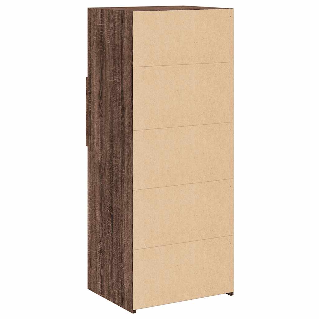vidaXL Highboard Brown Oak 50x42,5x124 cm Engineered Wood