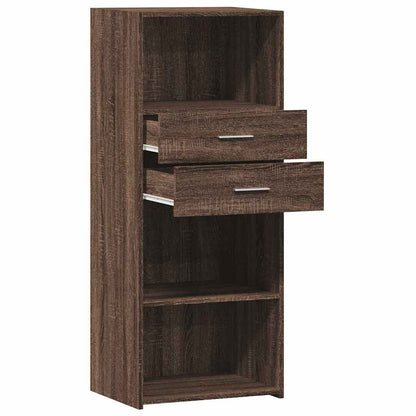 vidaXL Highboard Brown Oak 50x42,5x124 cm Engineered Wood