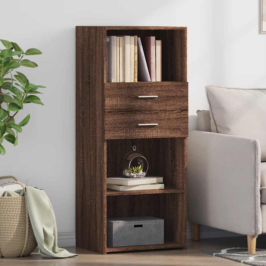 vidaXL Highboard Brown Oak 50x42,5x124 cm Engineered Wood