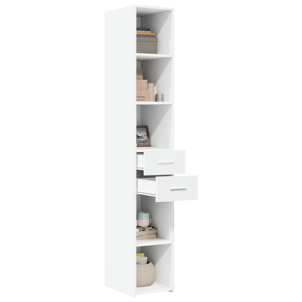 vidaXL Highboard White 30x42,5x185 cm Engineered Wood