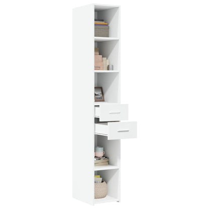 vidaXL Highboard White 30x42,5x185 cm Engineered Wood