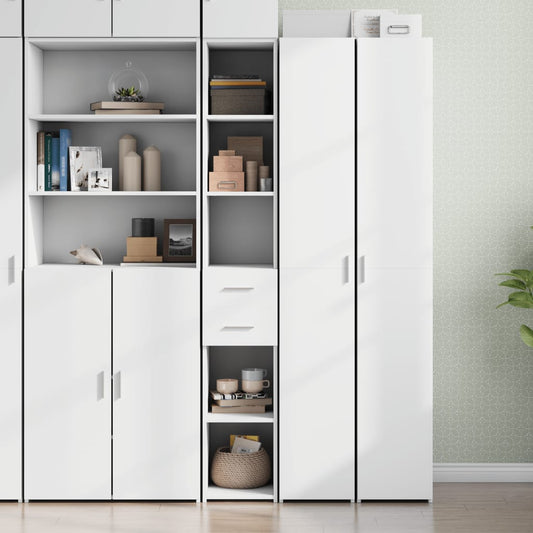 vidaXL Highboard White 30x42,5x185 cm Engineered Wood