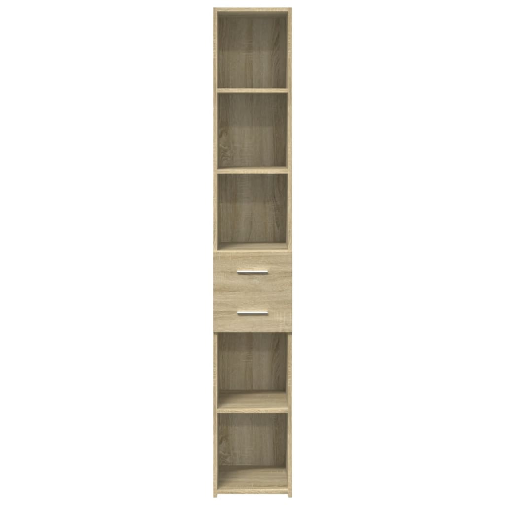 vidaXL Highboard Sonoma Oak 30x42.5x185 cm Engineered Wood