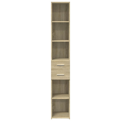 vidaXL Highboard Sonoma Oak 30x42,5x185 cm Engineered Wood