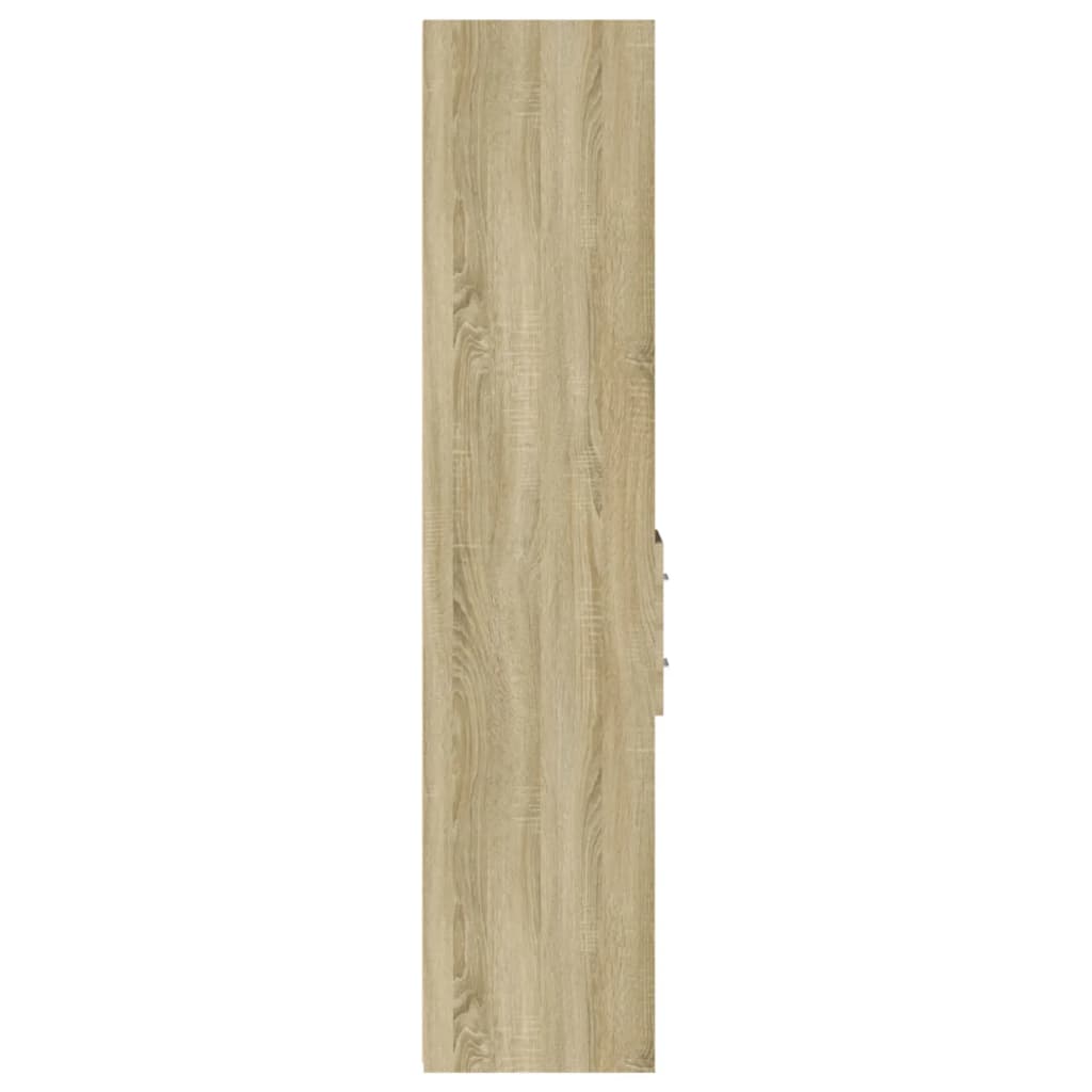 vidaXL Highboard Sonoma Oak 30x42.5x185 cm Engineered Wood