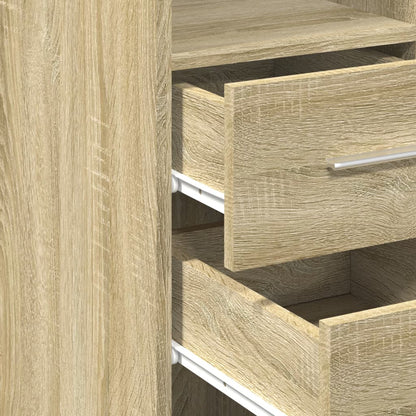 vidaXL Highboard Sonoma Oak 30x42.5x185 cm Engineered Wood
