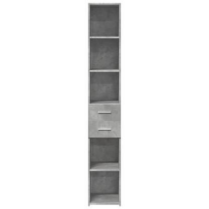 vidaXL Highboard Concrete Grey 30x42,5x185 cm Engineered Wood