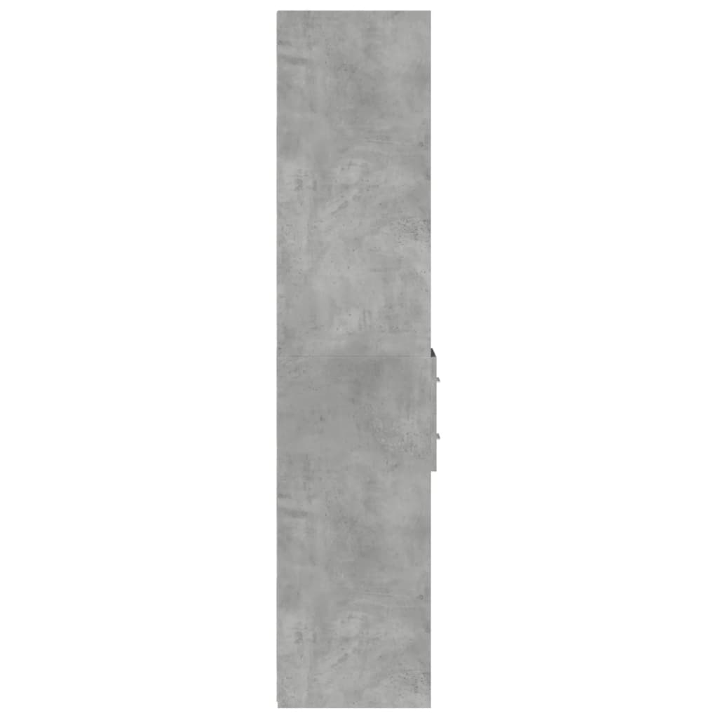 vidaXL Highboard Concrete Grey 30x42.5x185 cm Engineered Wood